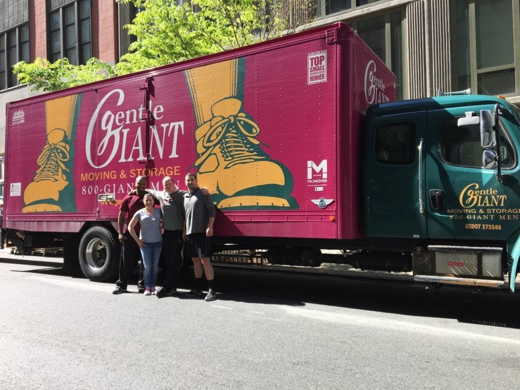 Gentle Giant’s Brooklyn, NY Movers Support Cancer Society